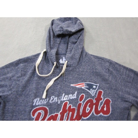 New England Patriots Hoodie Sweatshirt Womens 2XL NFL Football Full Zip Touch - Picture 3 of 10